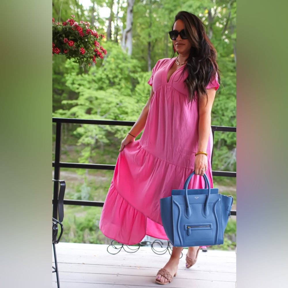 Pink maxi dress